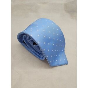 NEW Tommy Hilfiger Polka Dot Mens Neck Tie Blue and White Necktie